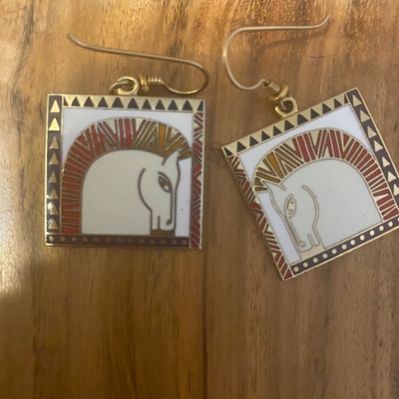 Vintage Laurel Burch “equus” horse image enamel earrings. - Picture 12 of 14